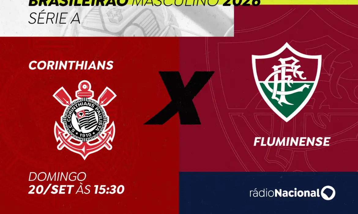Imagem relacionada à notícia: Rádio Nacional exibe Corinthians x Fluminense neste domingo
