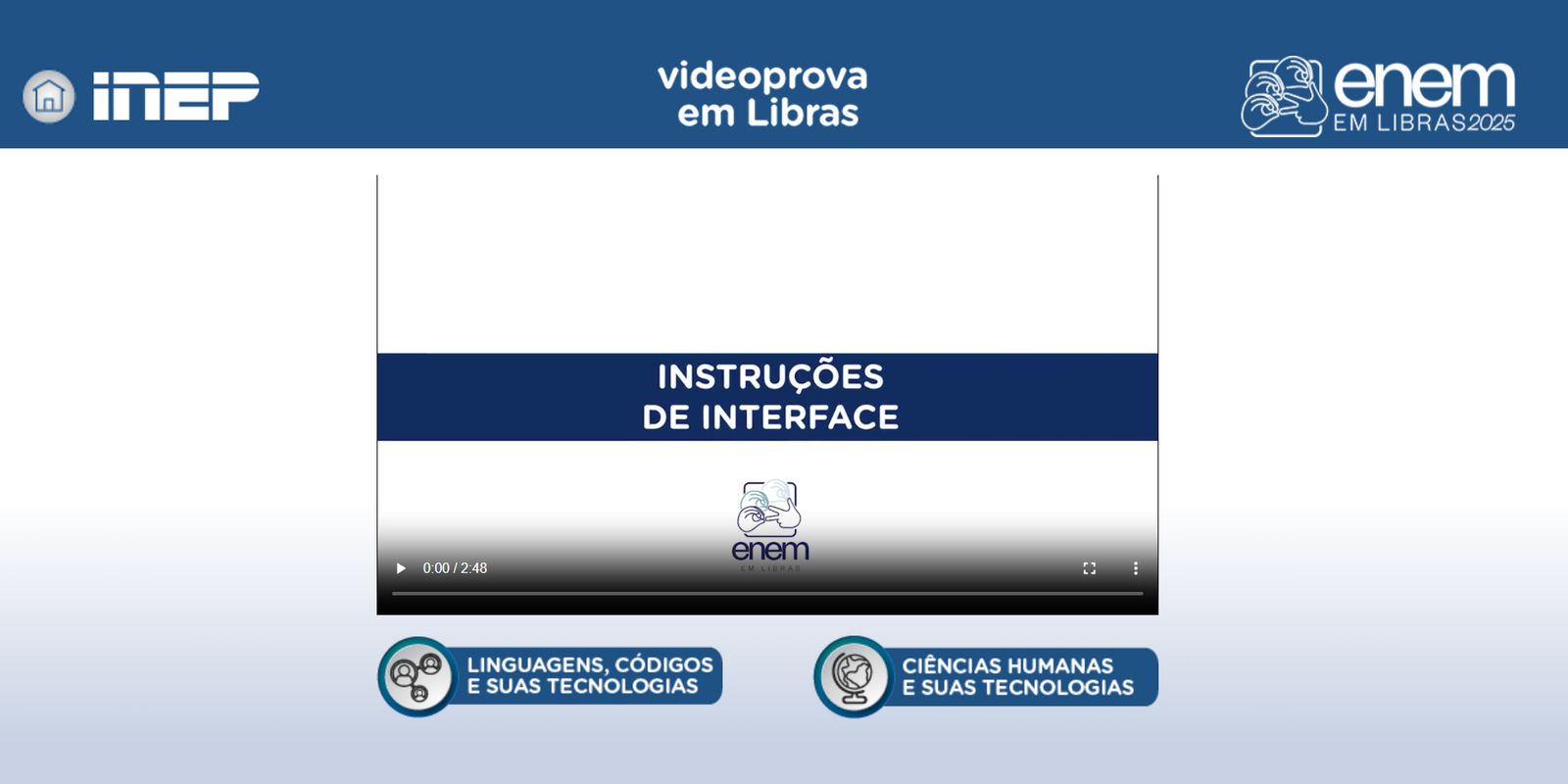 Provas de 2017 a 2025 entram na atualização de Plataforma Enem Libras
