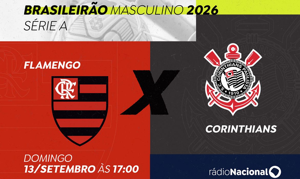 Imagem relacionada à notícia: Rádio Nacional transmite clássico Flamengo x Corinthians neste domingo