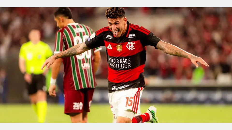 Rio de Janeiro (RJ), 11/10/2026 - 
Carrascal comemora o gol da vitória do Flamengo contra o Fluminense em partida válida pelo Campeonato Brasileiro de Futebol MAsculino 2026. Foto: Adriano Fontes/CRF