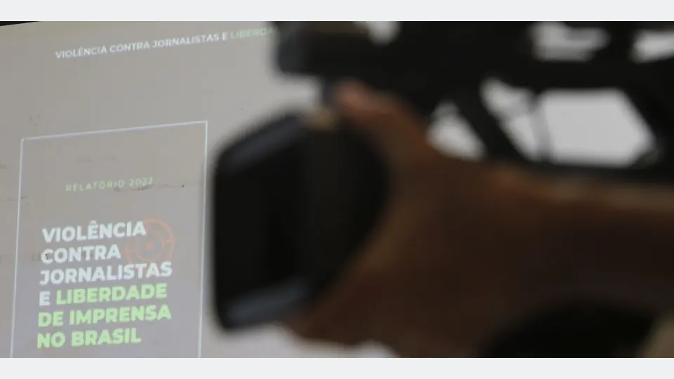 Divulgação do Relatório da Violência contra Jornalistas e Liberdade de Imprensa no Brasil 2022, no Sindicato dos Jornalistas.