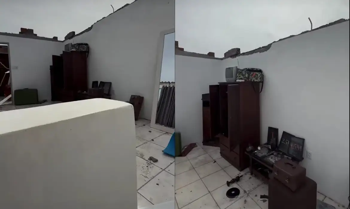 Imagem relacionada à notícia: Morador de Pelotas mostra nas redes estragos causados por tempestade