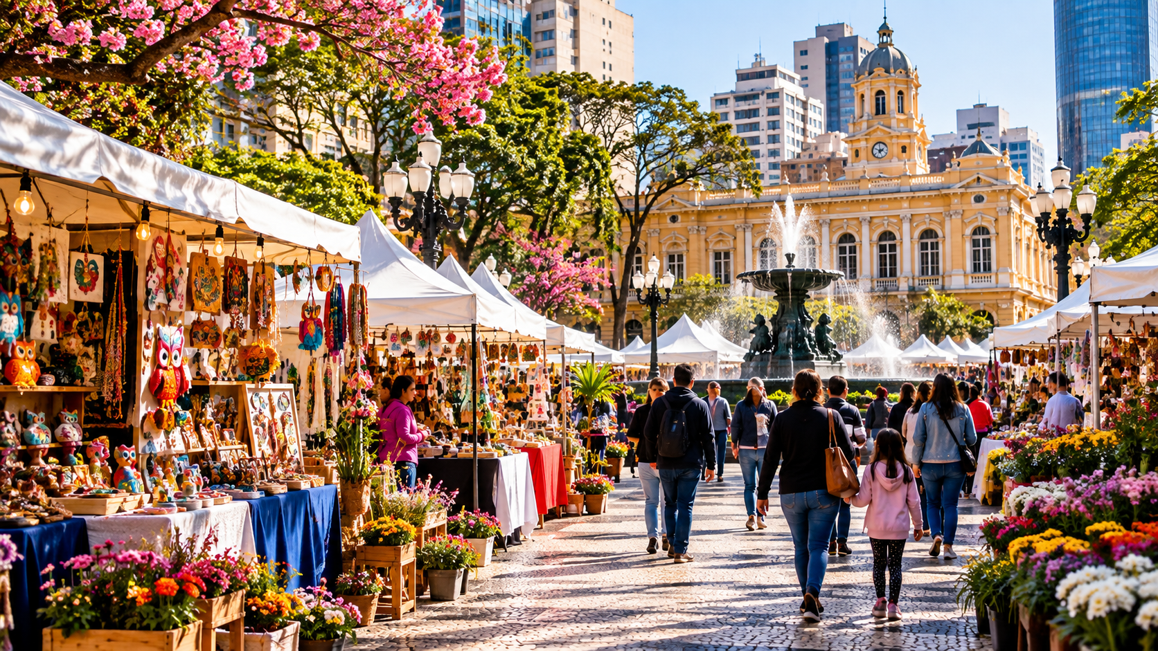 Feiras da Primavera e da Criança começam nesta sexta no Centro de Curitiba