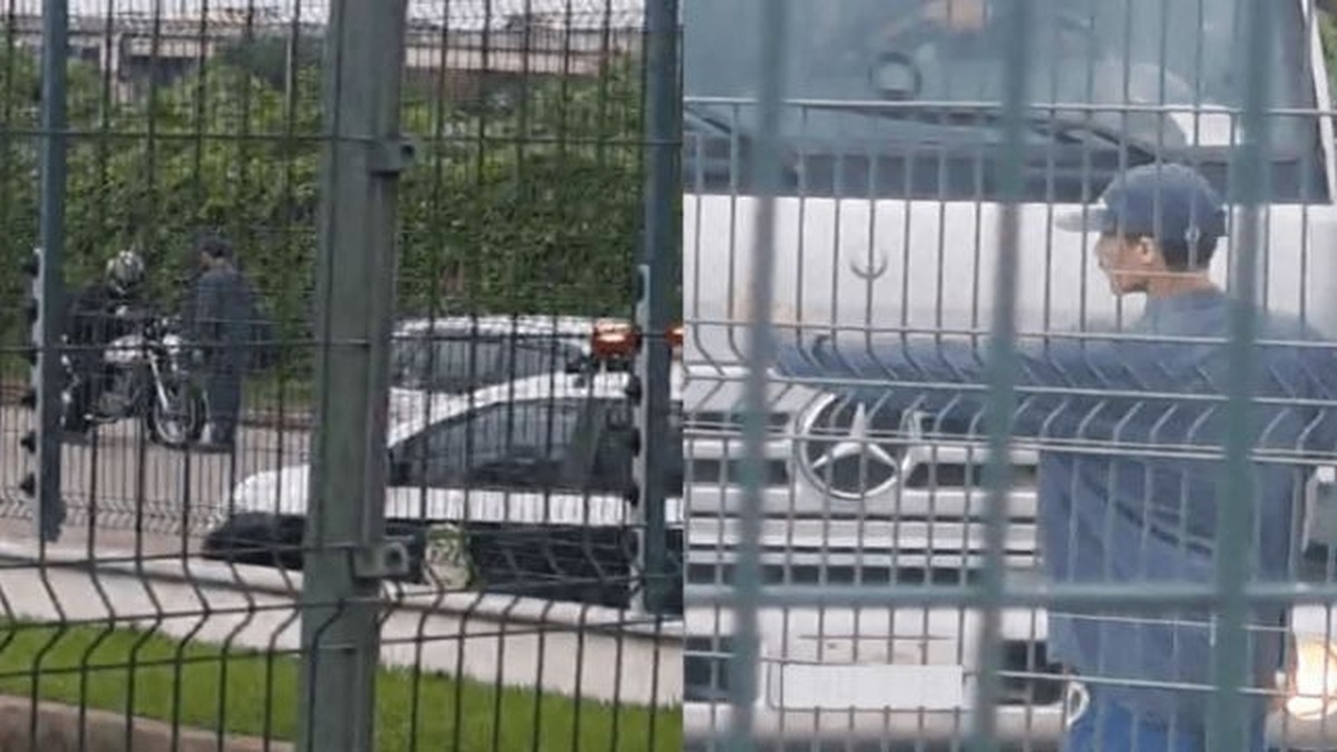 Viatura da Polícia Civil vista no pátio durante ocorrência envolvendo o furto de veículo oficial em Jundiaí, São Paulo.