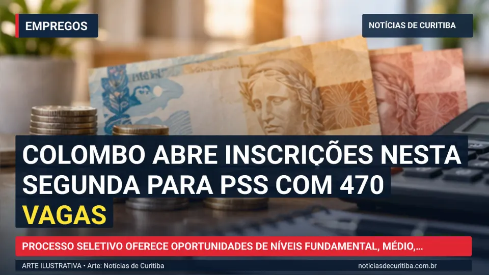 Capa da matéria sobre Colombo abre inscrições nesta segunda para PSS com 470 vagas publicada pelo Notícias de Curitiba
