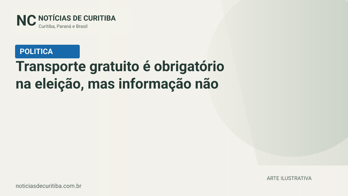 Transporte gratuito é obrigatório na eleição, mas informação não chega à maior parte dos eleitores