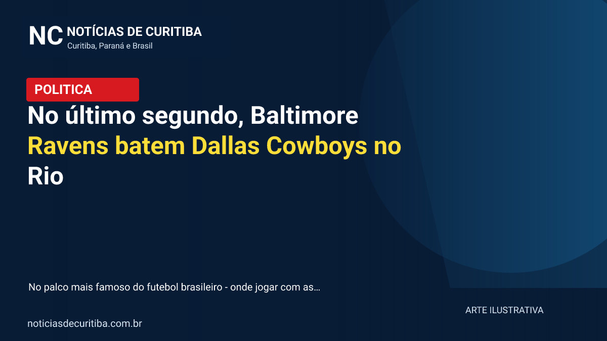 No último segundo, Baltimore Ravens batem Dallas Cowboys no Rio