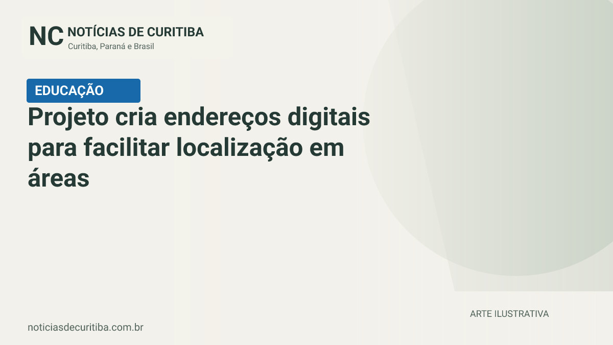Capa do Notícias de Curitiba para matéria sobre Projeto cria endereços digitais para facilitar localização em áreas remotas.
