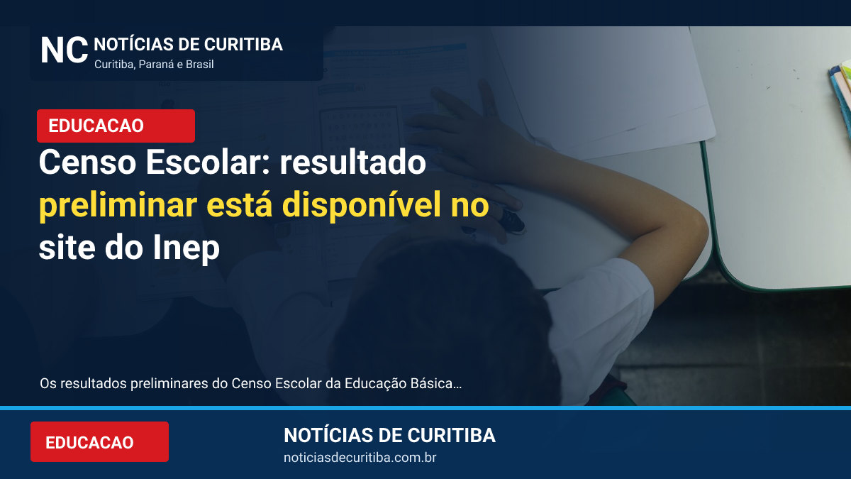 Censo Escolar: resultado preliminar está disponível no site do Inep