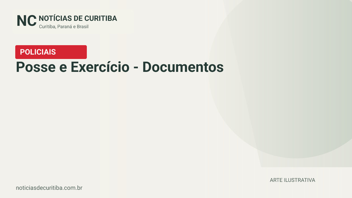 Capa do Notícias de Curitiba para matéria sobre Posse e Exercício - Documentos.