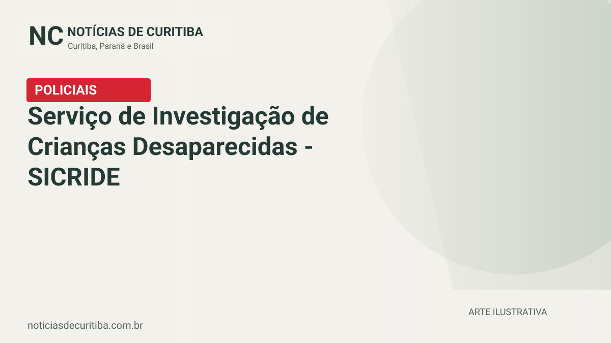 Capa do Notícias de Curitiba para matéria sobre Serviço de Investigação de Crianças Desaparecidas - SICRIDE.