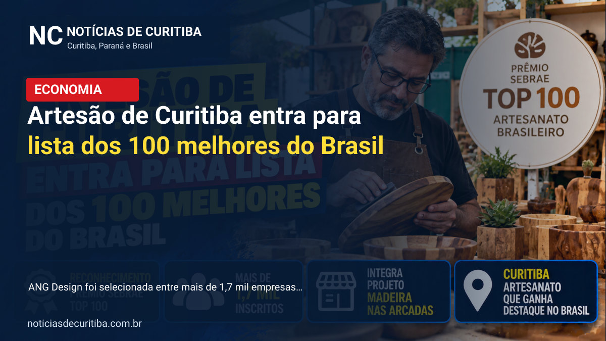 Capa da matéria sobre Artesão de Curitiba entra para lista dos 100 melhores do Brasil publicada pelo Notícias de Curitiba
