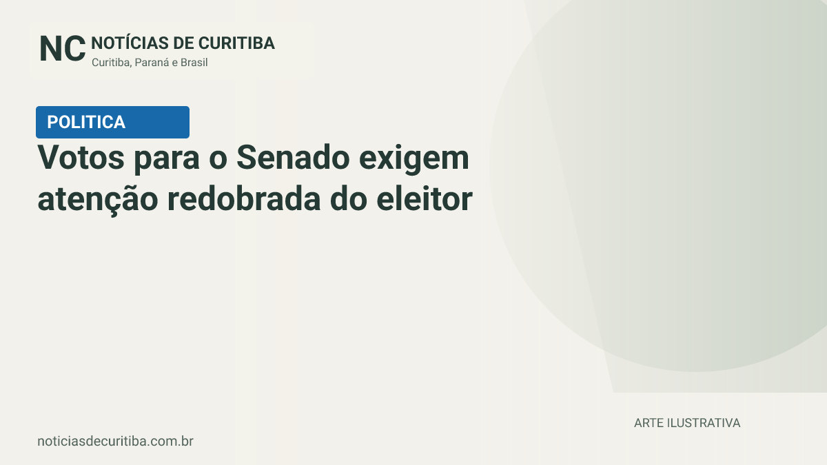 Votos para o Senado exigem atenção redobrada do eleitor