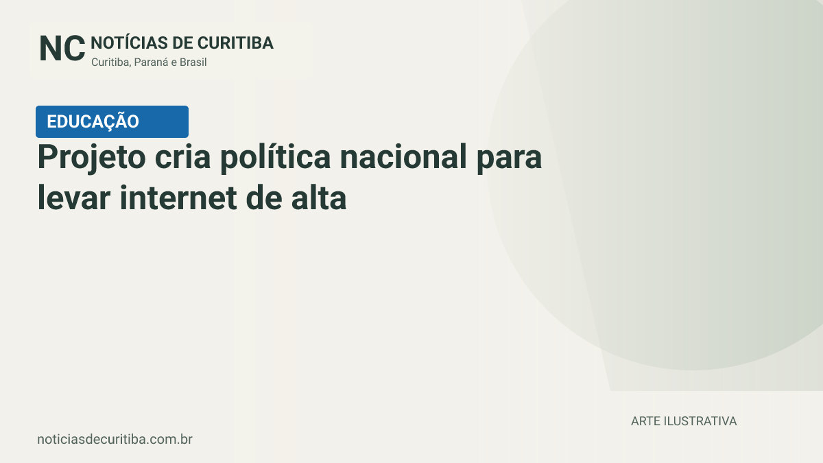 Capa do Notícias de Curitiba para matéria sobre Projeto cria política nacional para levar internet de alta velocidade a todas as escolas públicas.