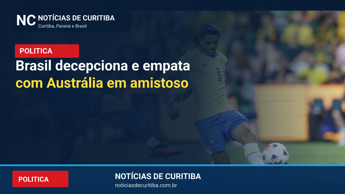 Brasil decepciona e empata com Austrália em amistoso
