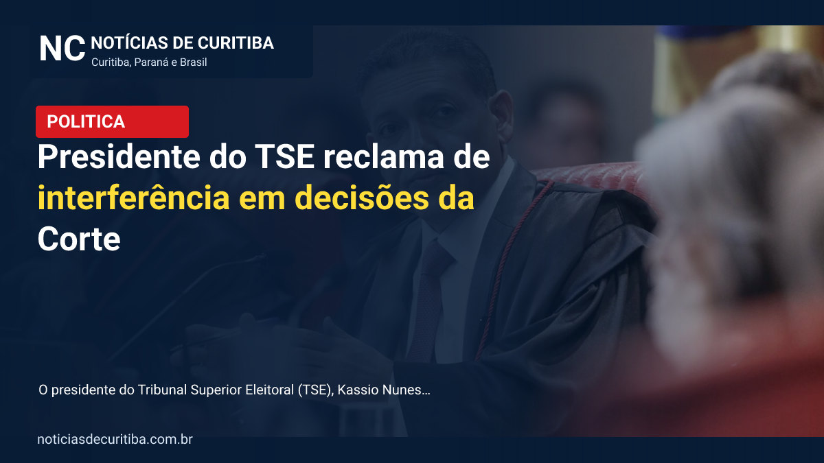 Presidente do TSE reclama de interferência em decisões da Corte
