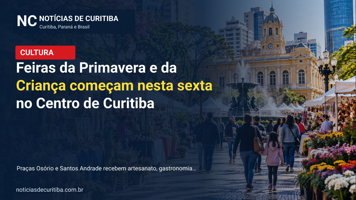 Capa da matéria sobre Feiras da Primavera e da Criança começam nesta sexta no Centro de Curitiba publicada pelo Notícias de Curitiba
