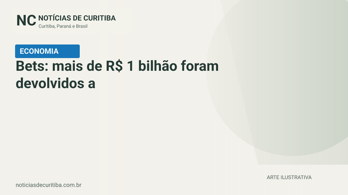 Capa do Notícias de Curitiba para matéria sobre Bets: mais de R$ 1 bilhão foram devolvidos a apostadores.