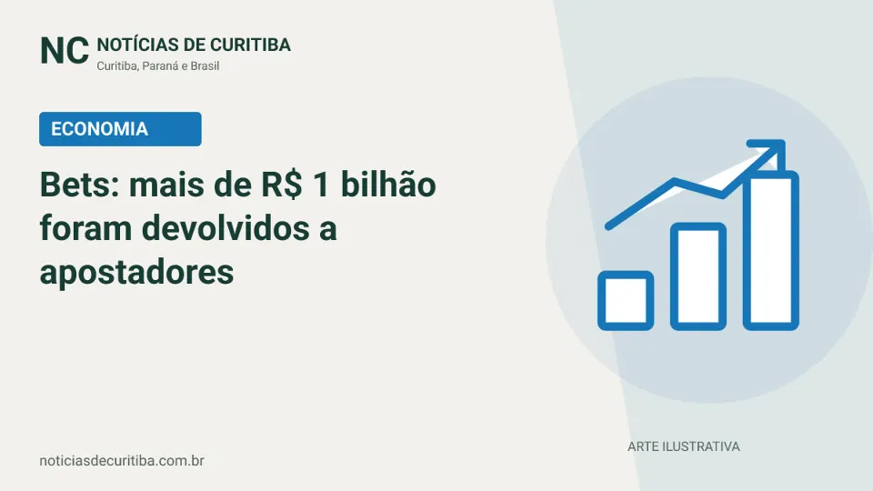Capa do Notícias de Curitiba para matéria sobre Bets: mais de R$ 1 bilhão foram devolvidos a apostadores.