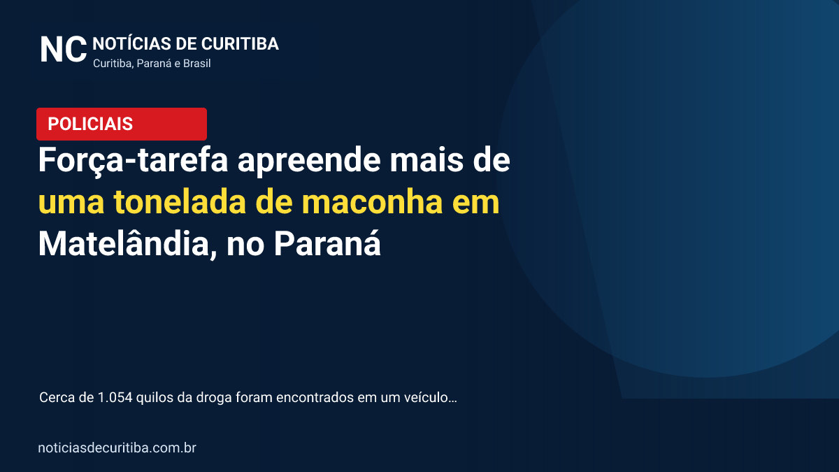 Força-tarefa apreende mais de uma tonelada de maconha em Matelândia, no Paraná