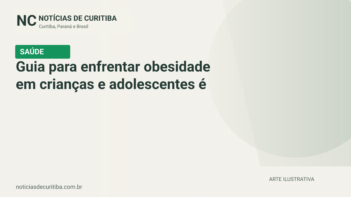 Capa do Notícias de Curitiba para matéria sobre Guia para enfrentar obesidade em crianças e adolescentes é lançado por OMS.