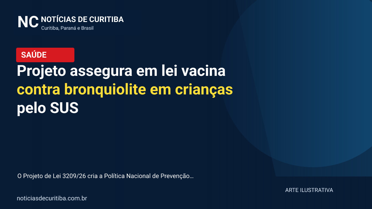 Projeto assegura em lei vacina contra bronquiolite em crianças pelo SUS