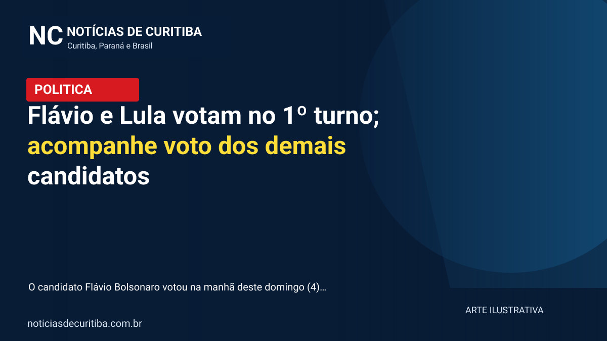 Flávio e Lula votam no 1º turno; acompanhe voto dos demais candidatos