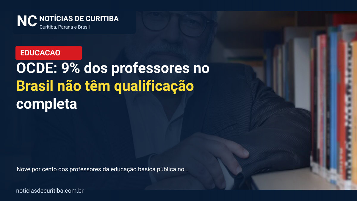 Capa da matéria sobre OCDE: 9% dos professores no Brasil não têm qualificação completa publicada pelo Notícias de Curitiba