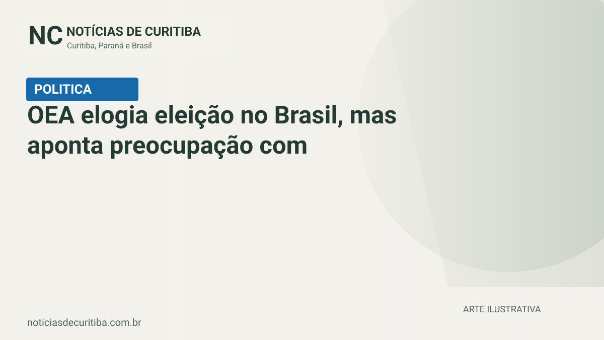 OEA elogia eleição no Brasil, mas aponta preocupação com desinformação