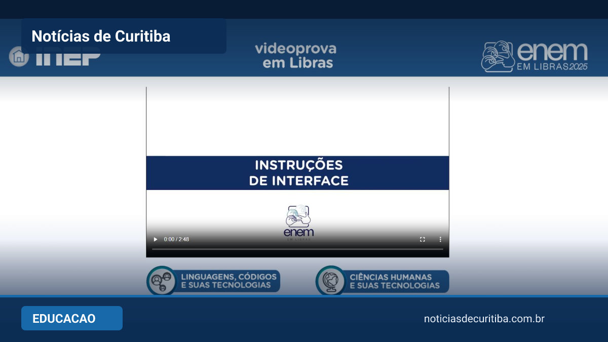 Provas de 2017 a 2025 entram na atualização de Plataforma Enem Libras