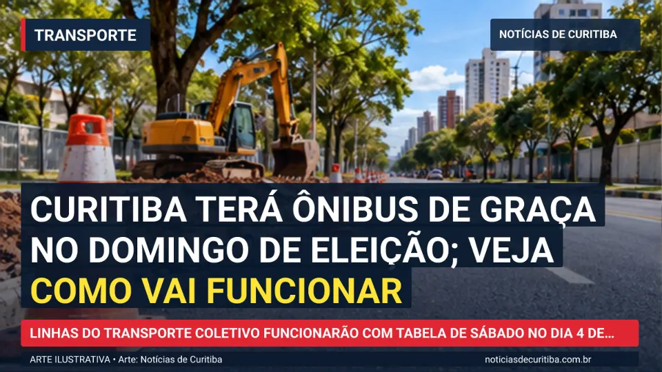 Capa da matéria sobre Curitiba terá ônibus de graça no domingo de eleição; veja como vai funcionar publicada pelo Notícias de Curitiba