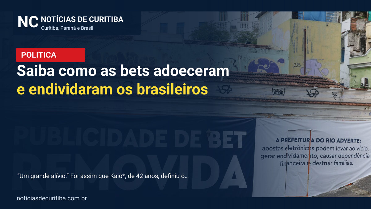 Capa da matéria sobre Saiba como as bets adoeceram e endividaram os brasileiros publicada pelo Notícias de Curitiba