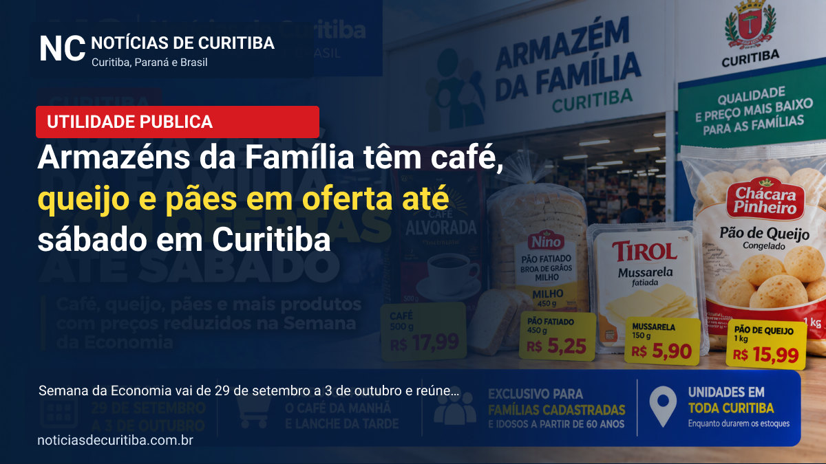 Armazéns da Família têm café, queijo e pães em oferta até sábado em Curitiba