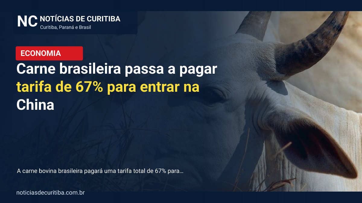 Carne brasileira passa a pagar tarifa de 67% para entrar na China