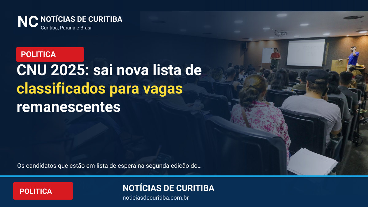 CNU 2025: sai nova lista de classificados para vagas remanescentes