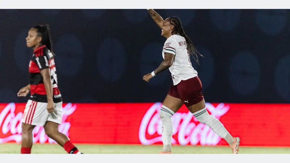 Rio de Janeiro (RJ), 11/10/2026 -
Lance de jogo entre Flamengo e Fluminense em partida válida pelo Campeonato Brasileiro de Futebol Feminino 2026. Foto: Marina Garcia/Fluminense FC