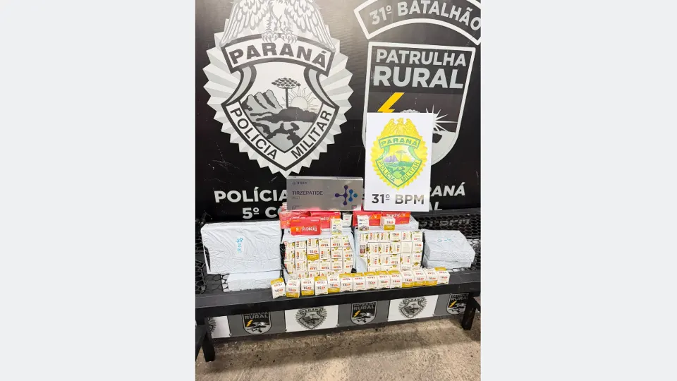Imagem relacionada à reportagem PMPR apreende mais de 300 caixas de medicamentos transportados ilegalmente em Corbélia