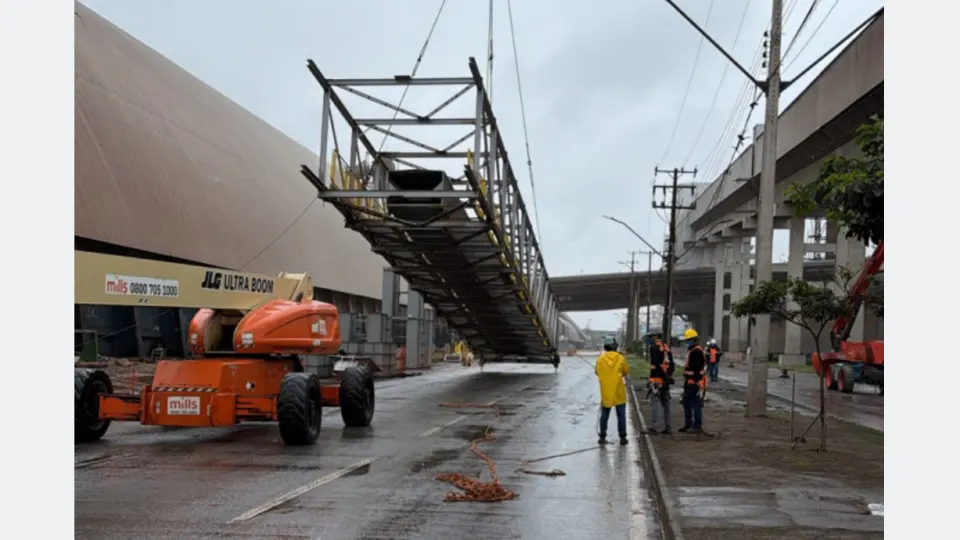 Imagem relacionada à reportagem Porto de Paranaguá realiza primeira conexão do Moegão com terminal privado