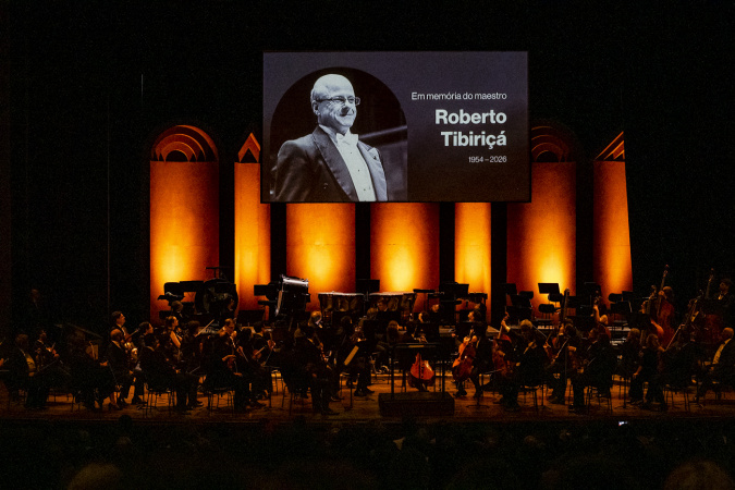 Imagem relacionada à reportagem Orquestra Sinfônica do Paraná homenageia maestro Roberto Tibiriçá em concerto para mais de mil pessoas