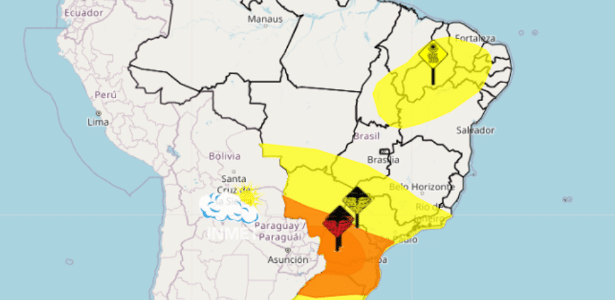 Curitiba e RMC entram em alerta vermelho para tempestade nesta quinta-feira