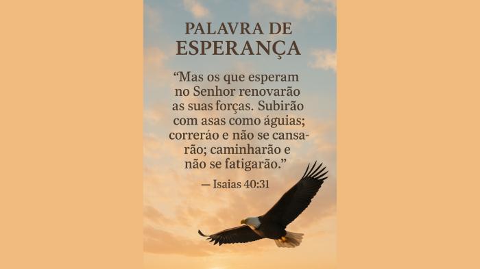 📖 Palavra de Esperança: Renovando as Forças em Meio às Lutas da Vida