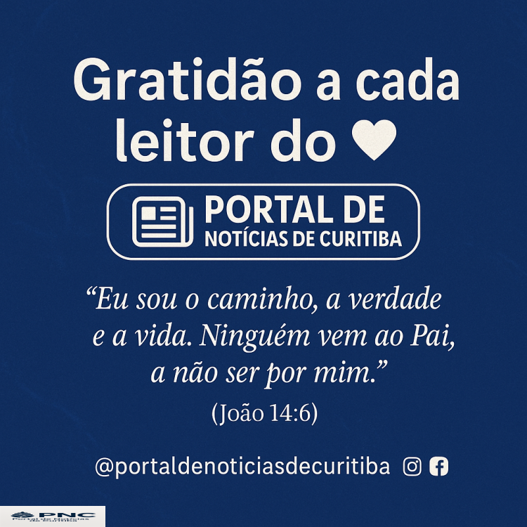 📰 Gratidão aos leitores do Portal de Notícias de Curitiba: vocês fazem parte da nossa história!