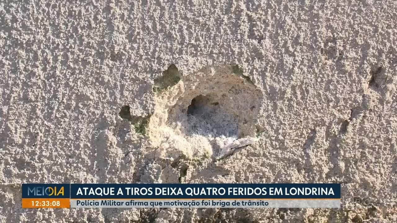 Tiroteio em Londrina após briga de trânsito deixa quatro feridos
