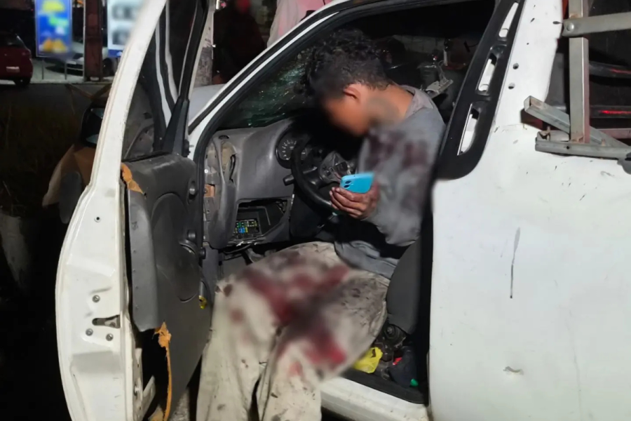 Embriagado, motorista foge de batida e atinge carro com família na Estrada da Ribeira