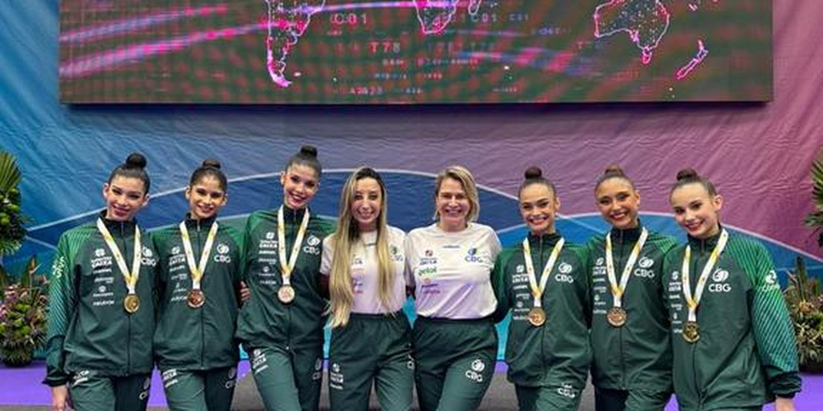 Brasil brilha na Ginástica Rítmica e conquista três ouros na Copa do Mundo