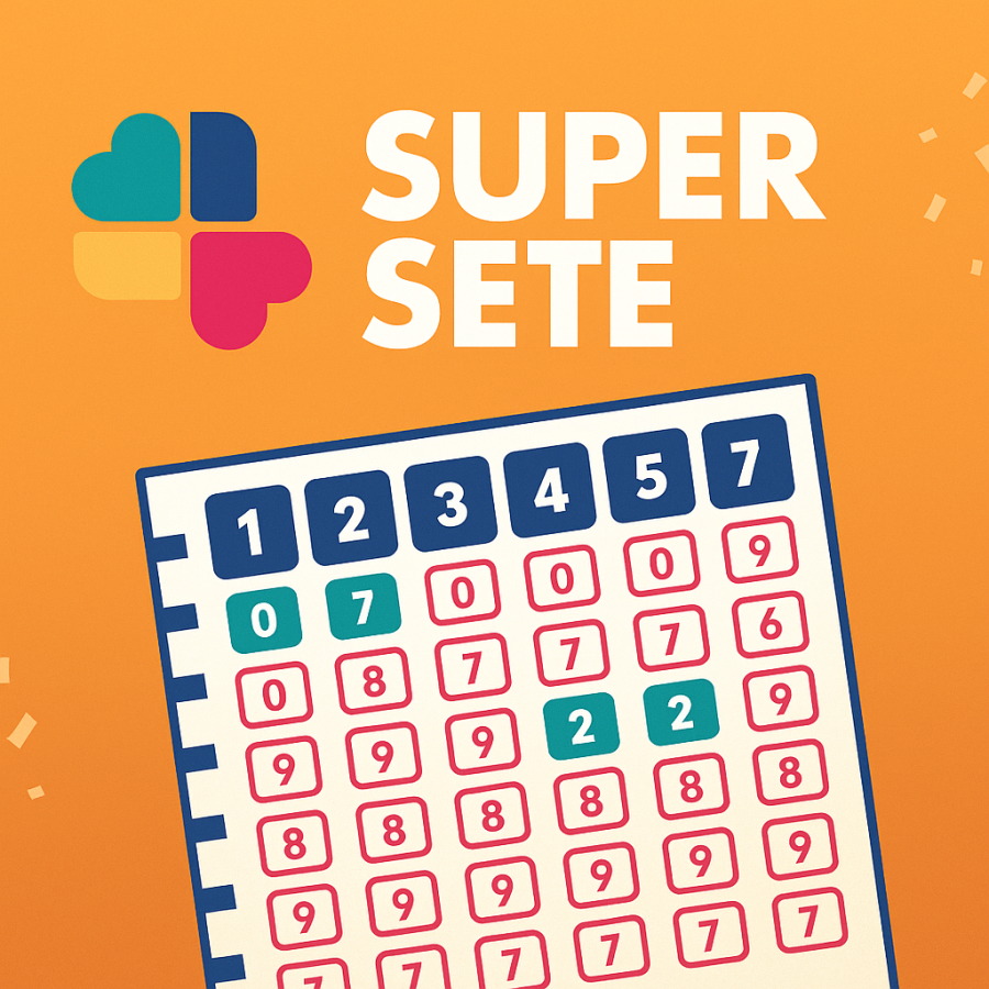 Concurso 693 da Super Sete acumula; próximo sorteio será em 16/05 com prêmio estimado de R$ 600 mil.