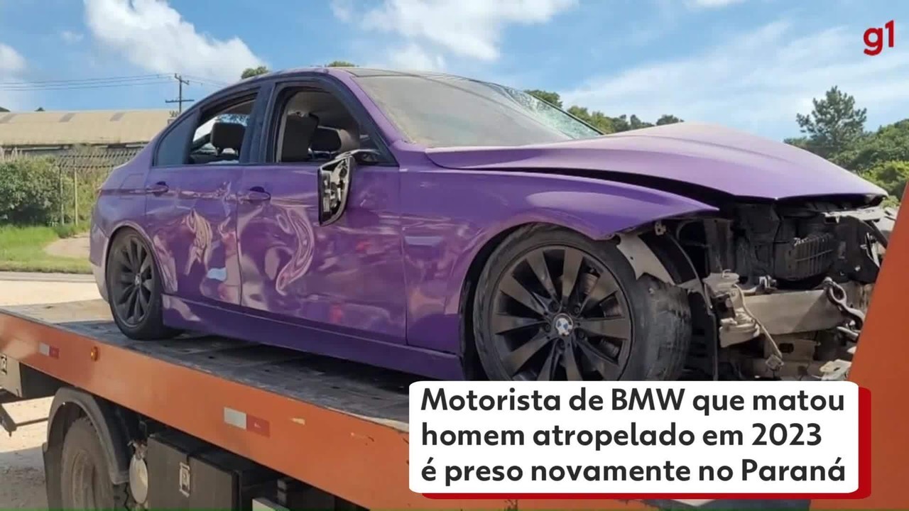 Motorista de BMW que matou homem é preso novamente no Paraná