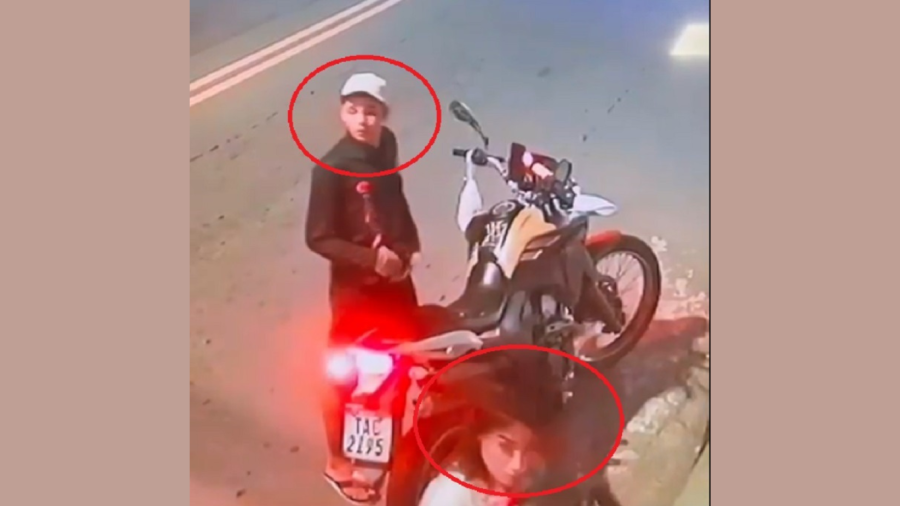 🚨 Casal armado rouba motocicleta de entregador em Manaus; câmeras registram a ação